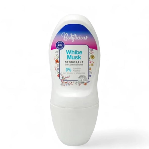 Bodilicious Roll-On White Musk Deodorant for All-Day Protection
