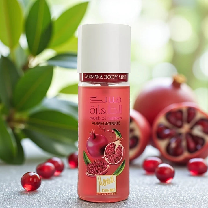 Memwa Musk Pomegranate Body Mist for Long-lasting Freshness

 2